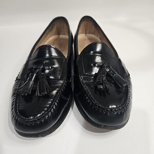 Cole Haan Mens Size 9D Pinch Tassel Loafer Black Leather CO 3506